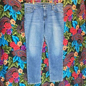 WOMEN'S LEVIS JEANS MID RISE SKINNY SIZE 14 M BLUE DENIM JEAN PANTS